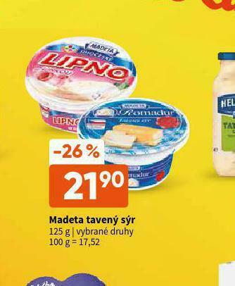 Terno Madeta tavený sýr nabídka