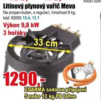 EVA Litinový plynový vařič Meva nabídka