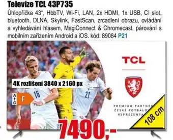EVA Televize TCL 43P735 nabídka