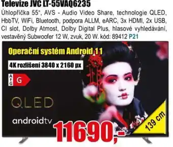EVA Televize JVC LT-55VAQ6235 nabídka