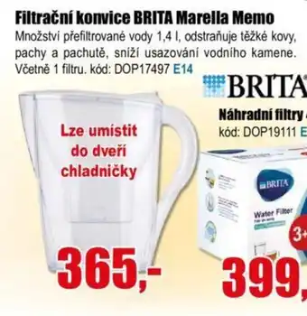 EVA Filtrační konvice BRITA Marella Memo nabídka