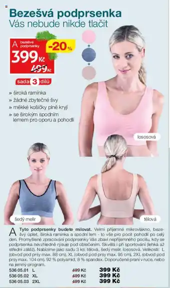 Decodoma Bezešvá podprsenka nabídka