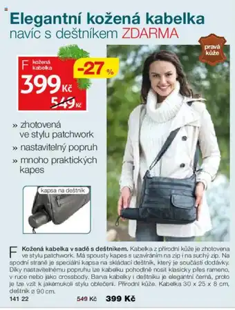 Decodoma Elegantní kožená kabelka nabídka