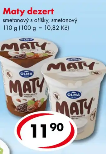 CBA Maty dezert nabídka