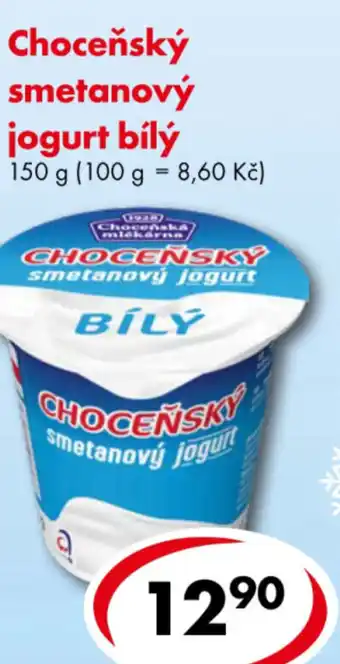 CBA Choceňský smetanový jogurt bílý nabídka