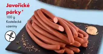 CBA Javořické párky nabídka