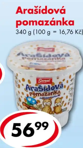 CBA Arašídová pomazánka nabídka