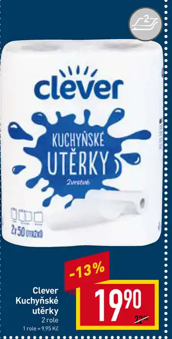 Billa Clever Kuchyňské utěrky nabídka