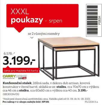 XXXLutz Konferenční stolek nabídka