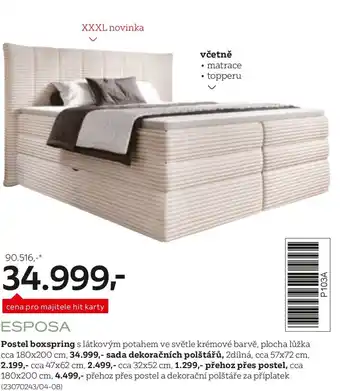 XXXLutz Postel boxspring nabídka