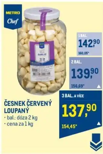 Makro ČESNEK ČERVENÝ LOUPANÝ nabídka