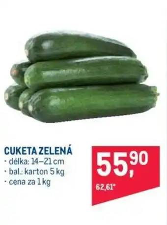Makro CUKETA ZELENÁ nabídka