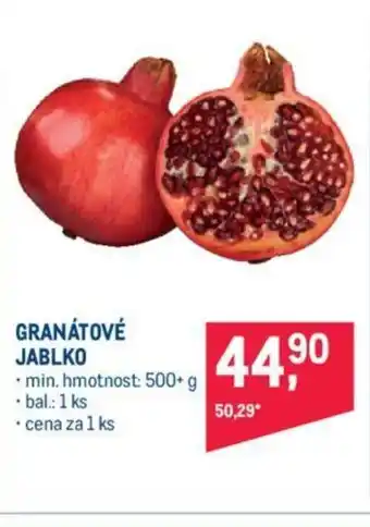 Makro GRANÁTOVÉ JABLKO nabídka