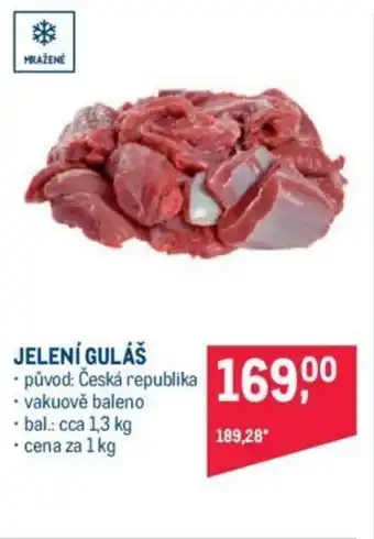 Makro JELENÍ GULÁŠ nabídka