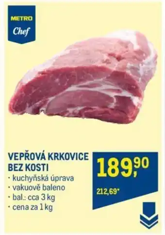 Makro VEPŘOVÁ KRKOVICE BEZ KOSTI nabídka