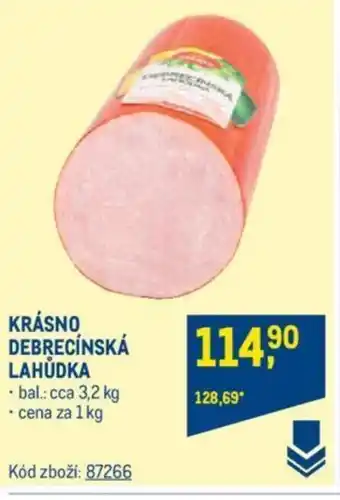 Makro KRÁSNO DEBRECÍNSKÁ LAHŮDKA nabídka