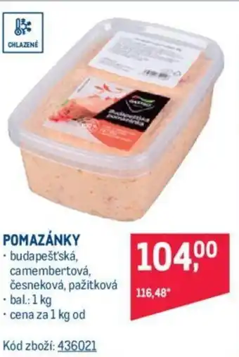 Makro POMAZÁNKY nabídka