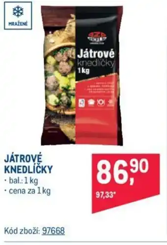 Makro JÁTROVÉ KNEDLÍČKY nabídka