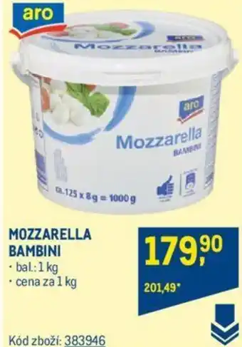 Makro MOZZARELLA BAMBINI nabídka