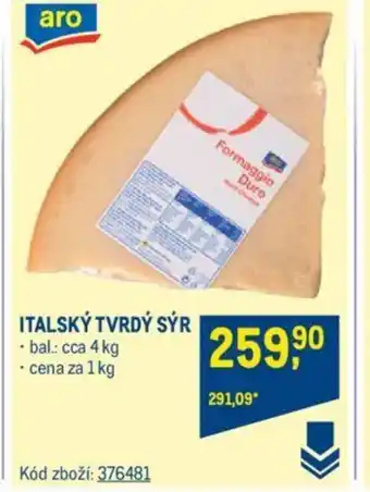 Makro ITALSKÝ TVRDÝ SÝR nabídka
