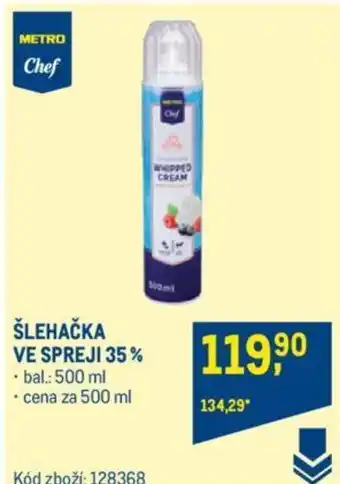 Makro ŠLEHAČKA VE SPREJI 35% nabídka