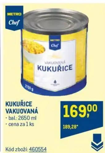 Makro KUKUŘICE VAKUOVANÁ nabídka