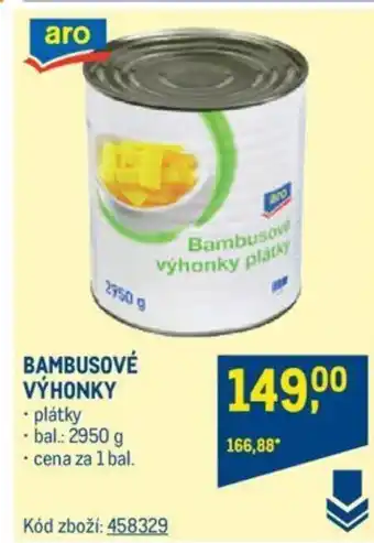 Makro BAMBUSOVÉ VÝHONKY nabídka