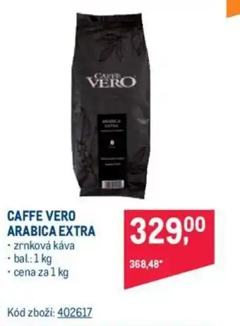 Makro CAFFE VERO ARABICA EXTRA nabídka