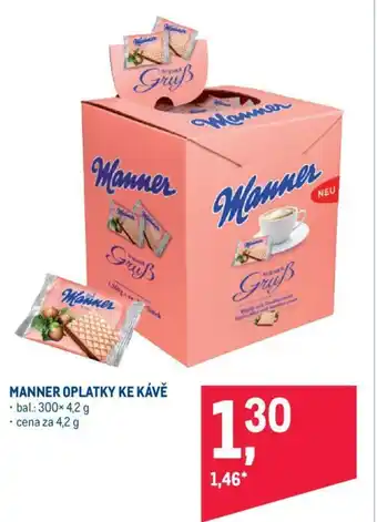 Makro MANNER OPLATKY KE KÁVĚ nabídka