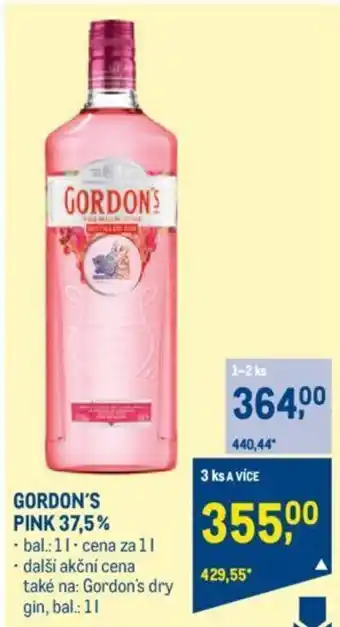 Makro GORDON'S PINK 37,5% nabídka