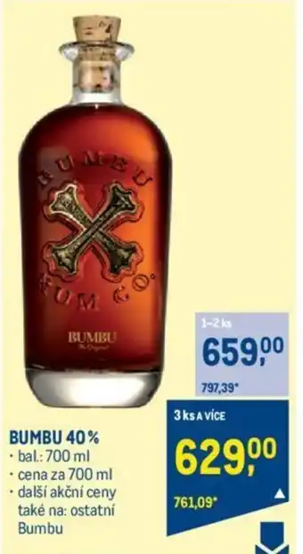 Makro BUMBU 40% nabídka