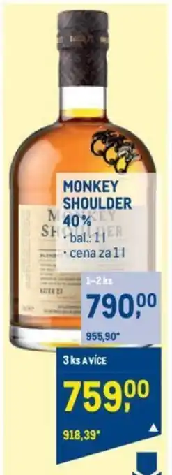 Makro MONKEY SHOULDER 40% nabídka