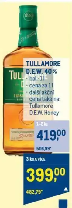 Makro TULLAMORE D.E.W. 40% nabídka