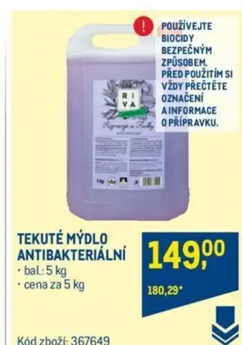 Makro TEKUTÉ MÝDLO ANTIBAKTERIÁLNÍ nabídka