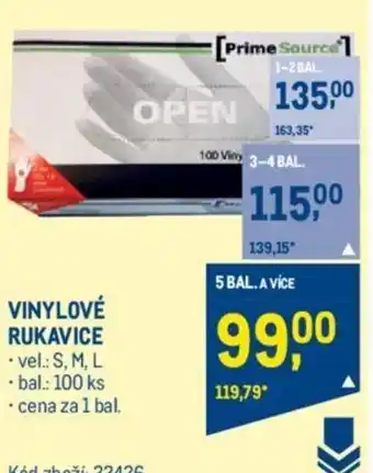 Makro VINYLOVÉ RUKAVICE nabídka