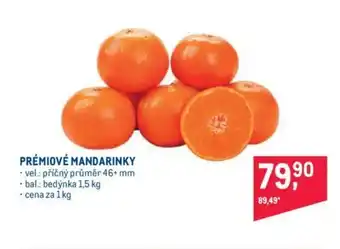 Makro PRÉMIOVÉ MANDARINKY nabídka