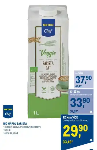 Makro BIO NÁPOJ BARISTA nabídka