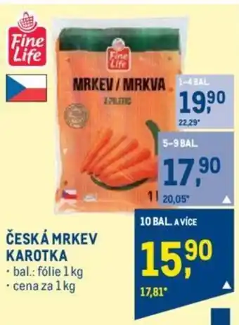 Makro ČESKÁ MRKEV KAROTKA nabídka