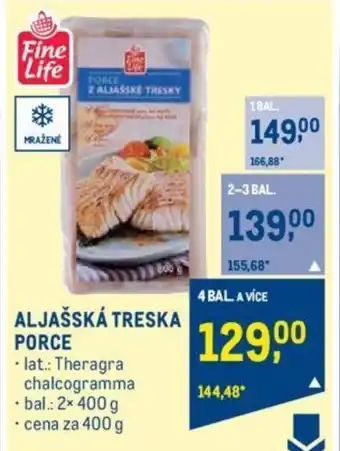 Makro ALJAŠSKÁ TRESKA PORCE nabídka