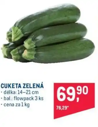 Makro CUKETA ZELENÁ nabídka