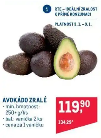Makro AVOKÁDO ZRALÉ nabídka