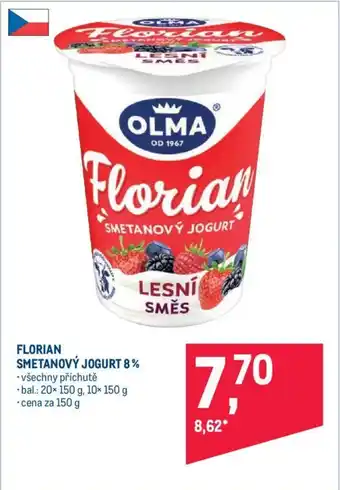 Makro FLORIAN SMETANOVÝ JOGURT 8% nabídka