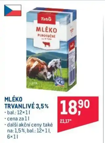Makro MLÉKO TRVANLIVÉ 3,5% nabídka