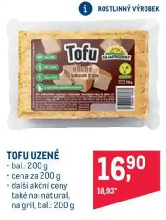 Makro TOFU UZENÉ nabídka