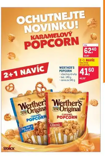 Makro WERTHER'S POPCORN nabídka