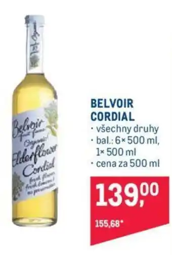 Makro BELVOIR CORDIAL nabídka