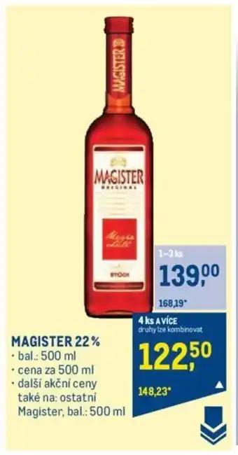 Makro MAGISTER 22% nabídka