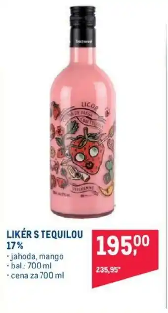 Makro LIKÉR S TEQUILOU 17% nabídka
