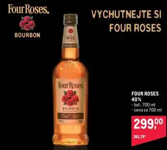 Makro FOUR ROSES 40% nabídka