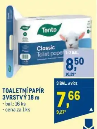 Makro TOALETNÍ PAPÍR 3VRSTVÝ 18 m nabídka